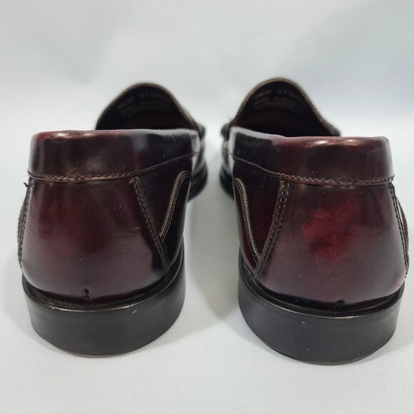 Bass Weejuns Barnett Mahogany Tassel Loafers Men\'s Leather Dress Shoes 11.5M main image 5